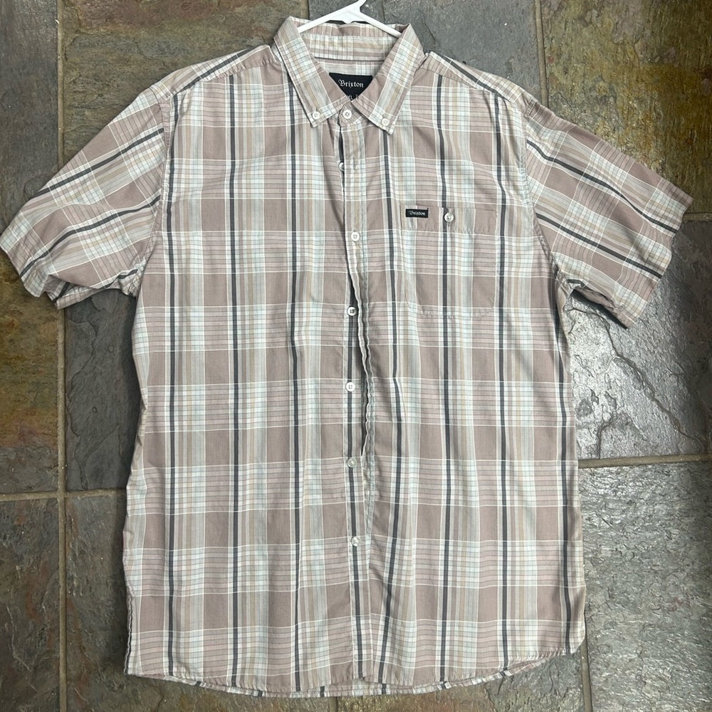 Brixton Short Sleeve Button Down Shirt Size XL